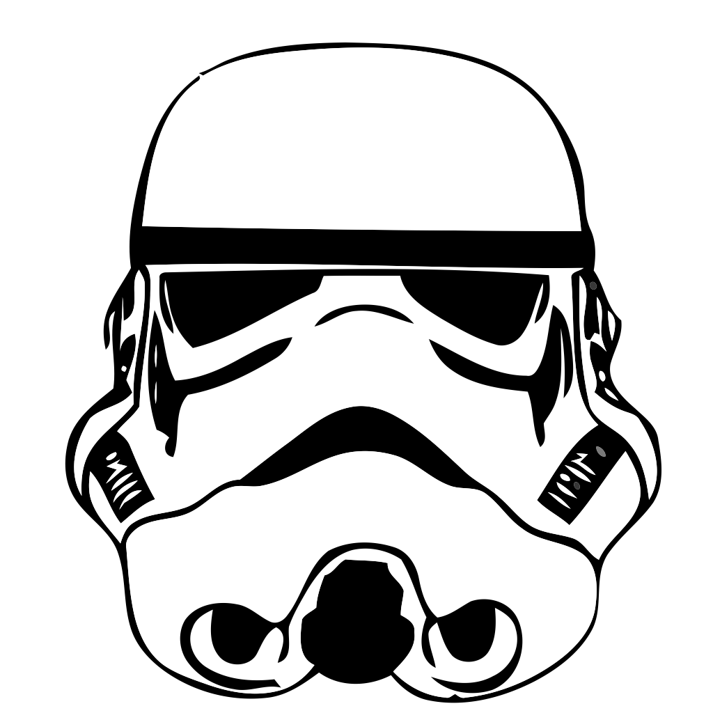 Free Star Wars Clipart Black And White - Star Wars Clipart Black And ...