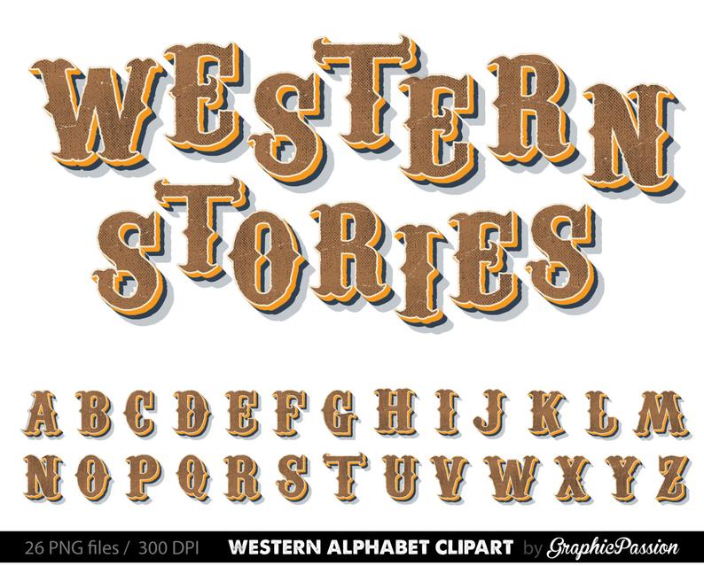 steampunk clipart alphabet