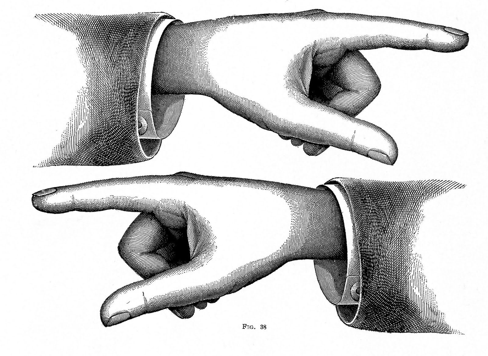 steampunk clipart hand pointer