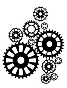 Steampunk clipart motorcycle gear. Nuts bolts gears pictures