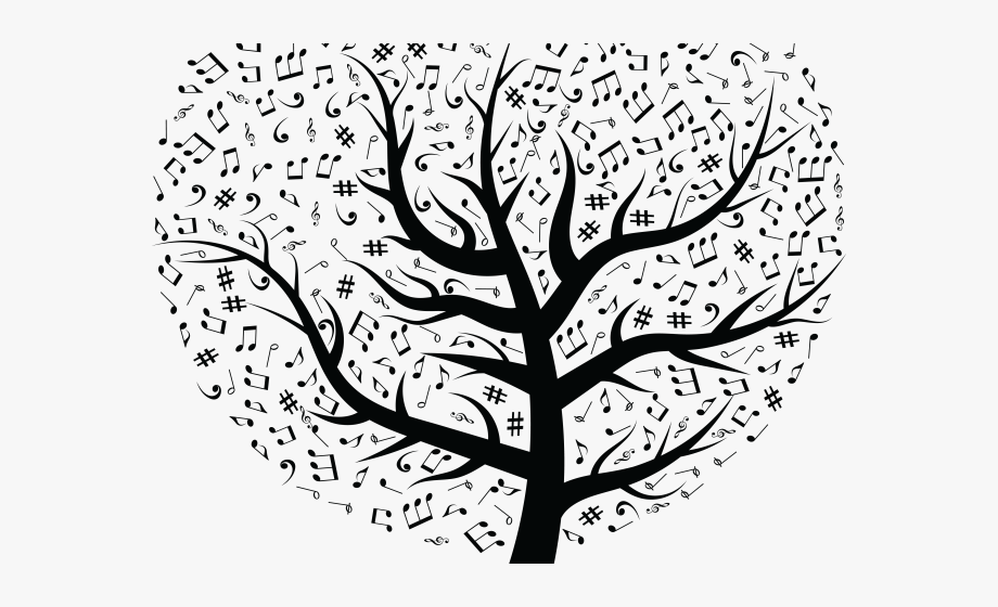 Tree designs on wall. Stick clipart branch