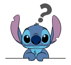 stitch clipart confused