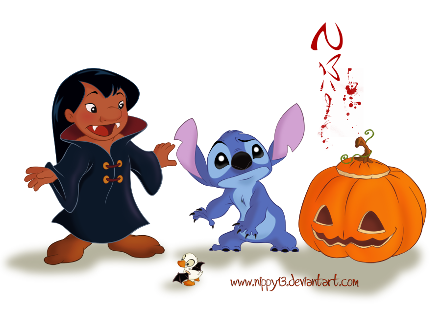 Stitch clipart hawaiian. A very halloween p