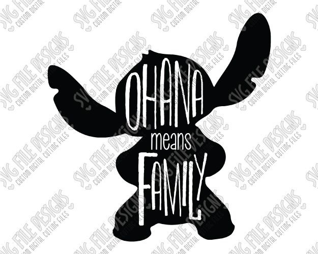 stitch clipart ohana means family
