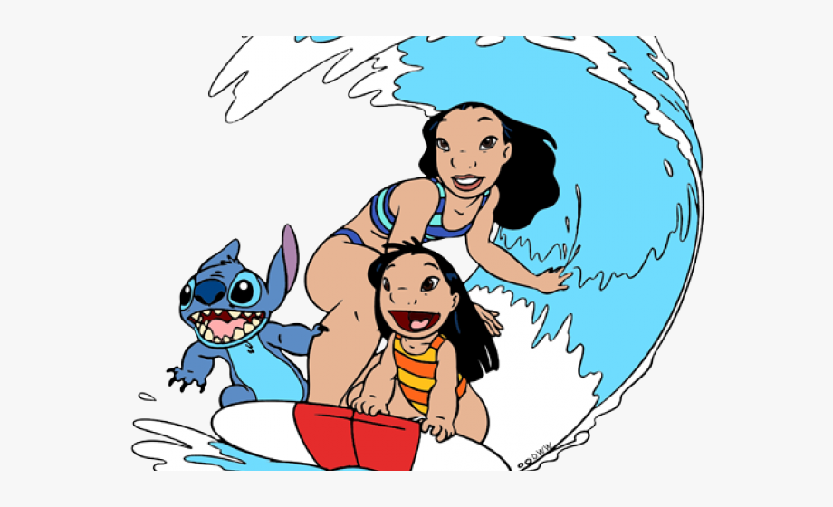 stitch clipart surf