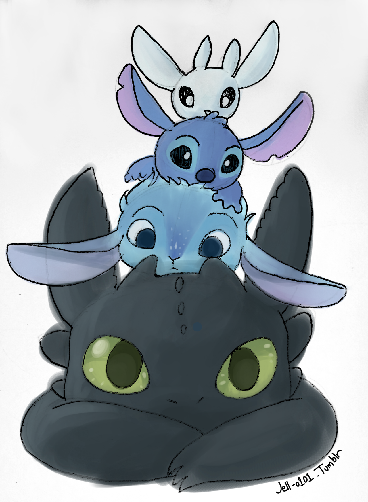 stitch clipart toothless