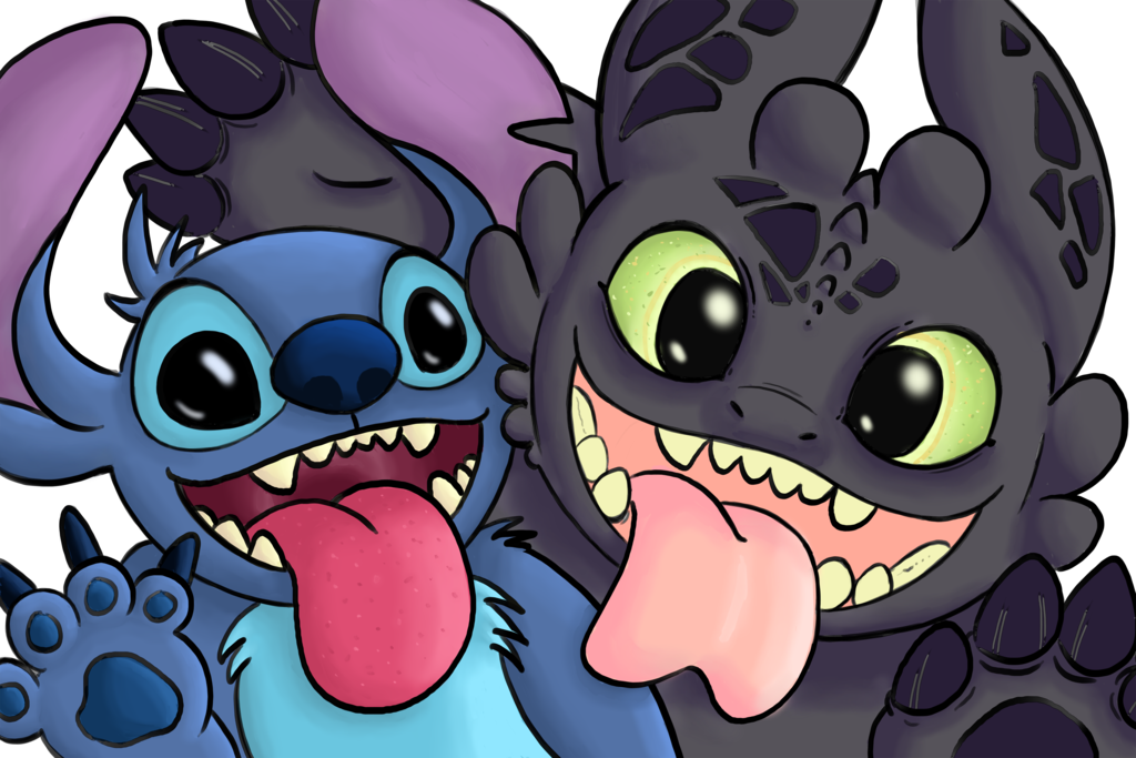 stitch clipart toothless