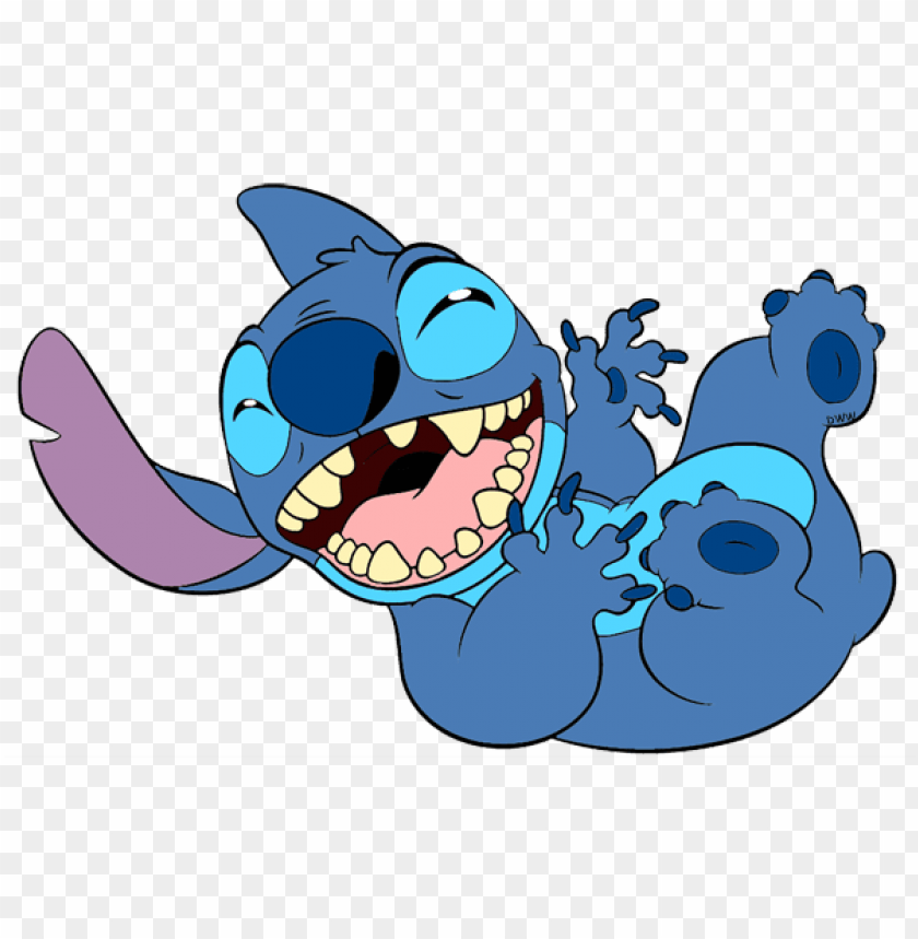 Stitch clipart transparent background. Lilo and laughing png