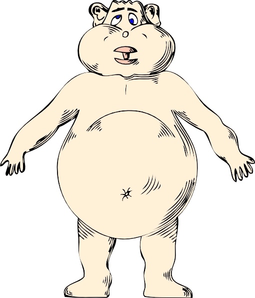 stomach clipart fat kid