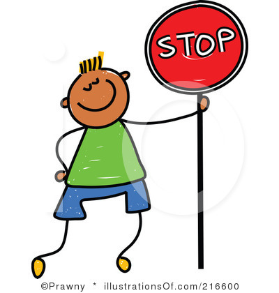 Sign black and white. Stop clipart