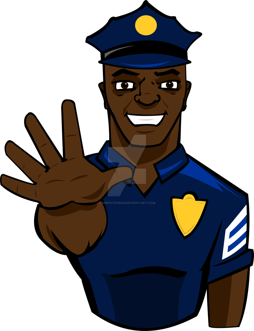Police officer by mbristevens. Stop clipart cartoon
