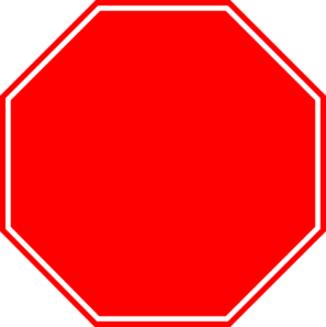 Stop sign clip art black. Shape clipart 