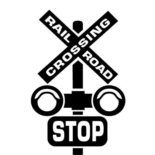 Trendy ideas railroad clipart. Stop sign clip art white