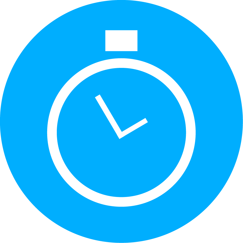 stopwatch clipart blue