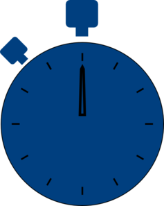 stopwatch clipart blue