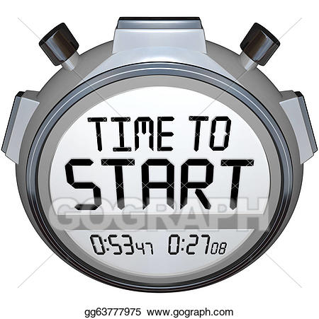 stopwatch clipart commence