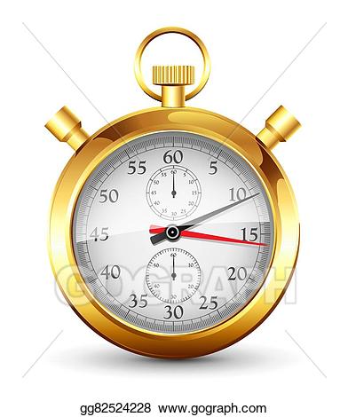 stopwatch clipart gold