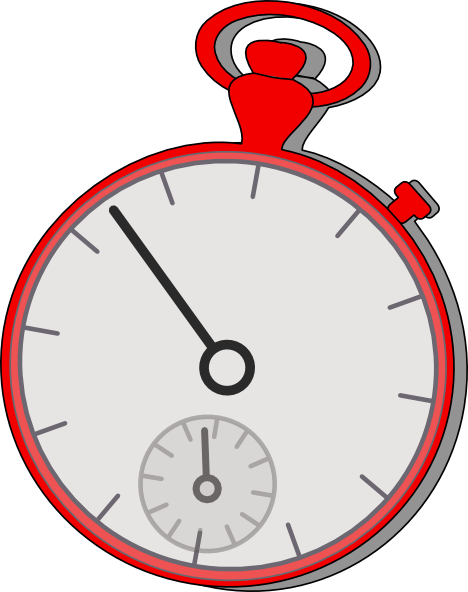 stopwatch clipart red