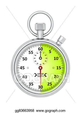 Stopwatch clipart seconds. Stock illustration typical 