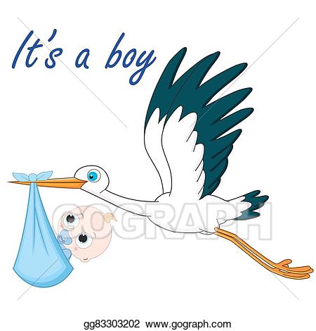 stork clipart bay boy
