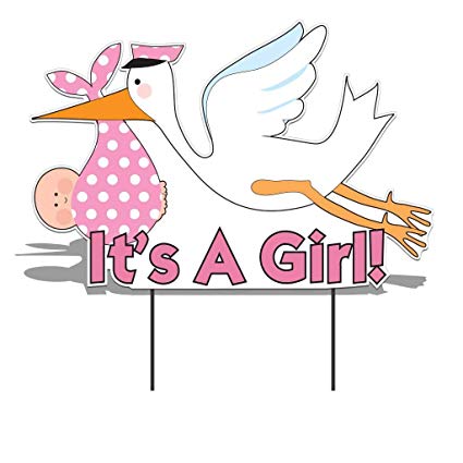 stork clipart birth announcement