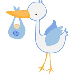 Stork clipart blue. Baby boy in clip