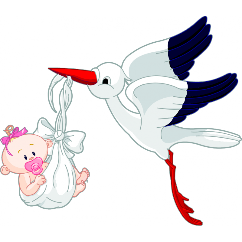 stork clipart brings baby