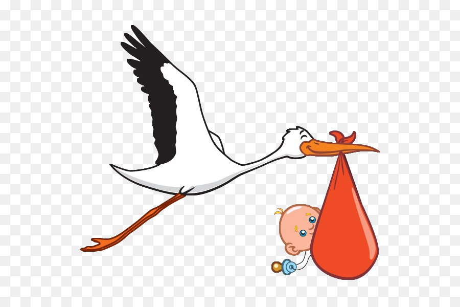 stork clipart child birth