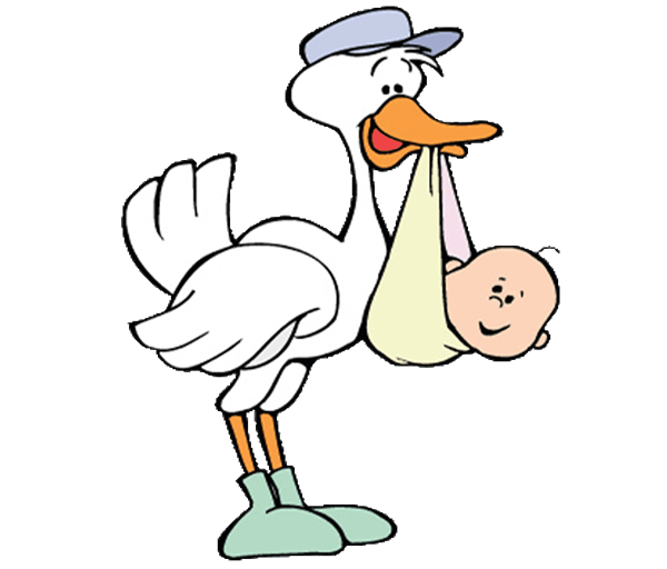 Forgetmenot storks baby. Stork clipart clip art