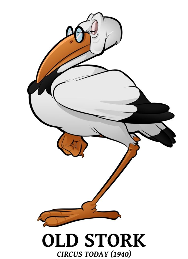 Stork clipart flying.  old by boscoloandrea