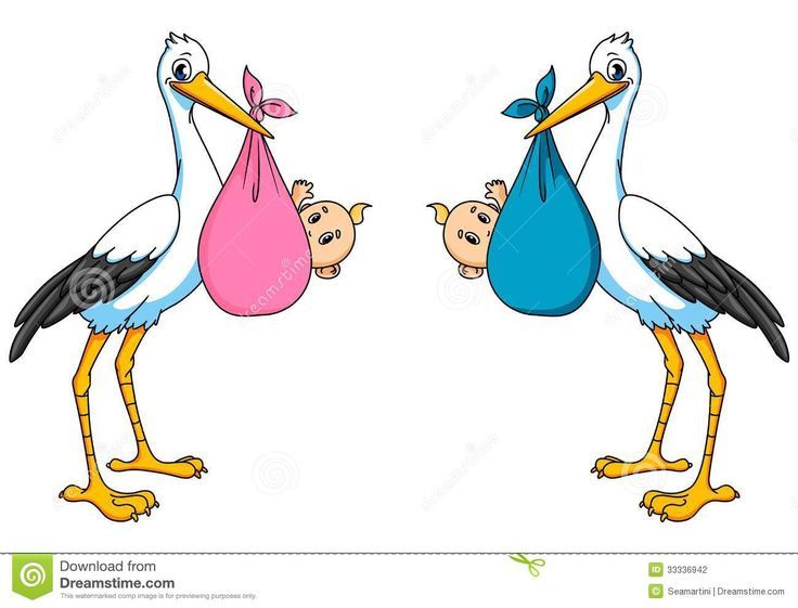 Image result for crafts. Stork clipart two baby
