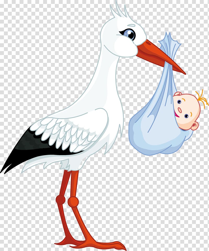 stork clipart two baby