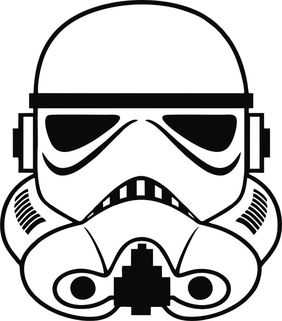 Stormtrooper clipart. Free shipping wall sticker