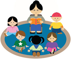 storytime clipart circle time