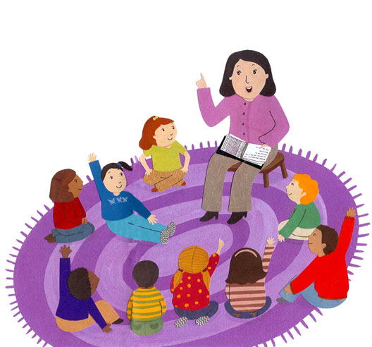 storytime clipart cirlce