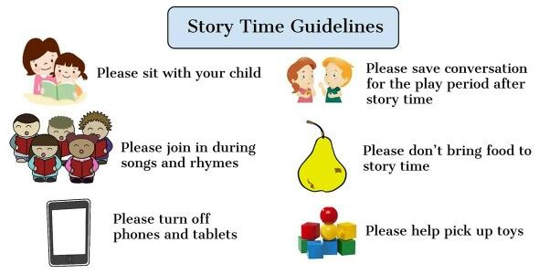 storytime clipart library rule