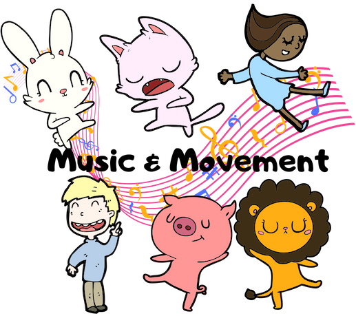 storytime clipart music movement