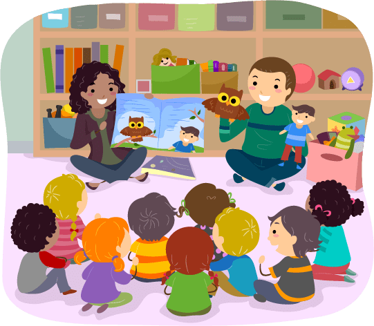 storytime clipart preschool story time
