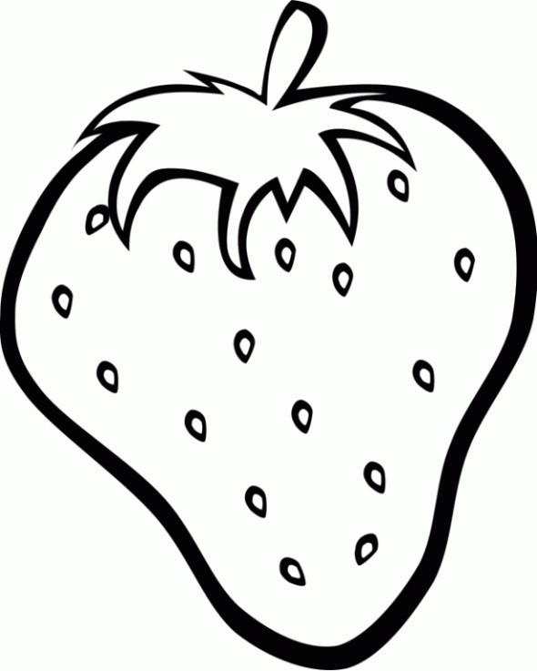 Strawberries clipart coloring. Strawberry pages miscellaneous 