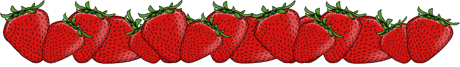 strawberries clipart double