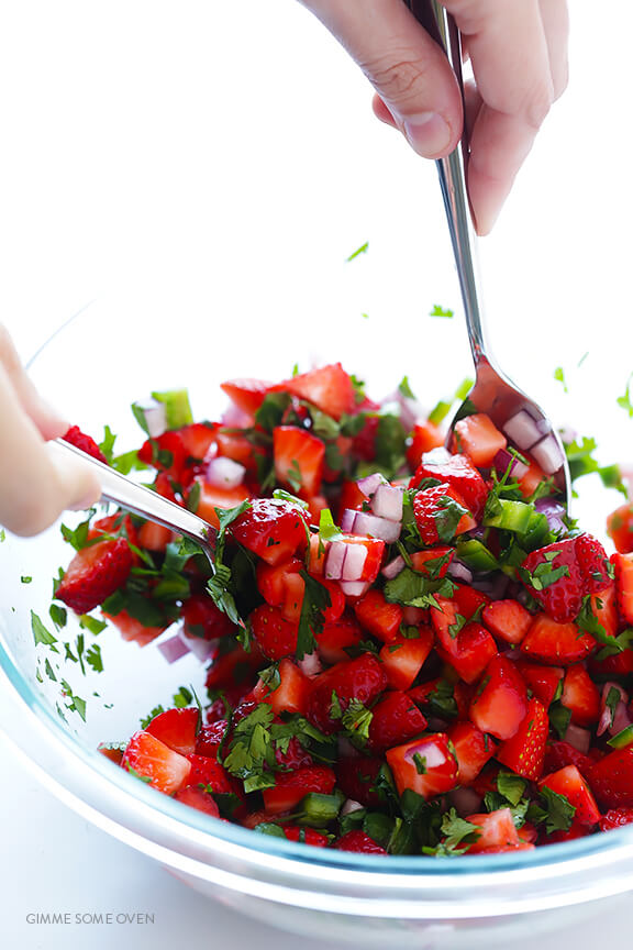 Strawberries clipart five.  ingredient strawberry salsa