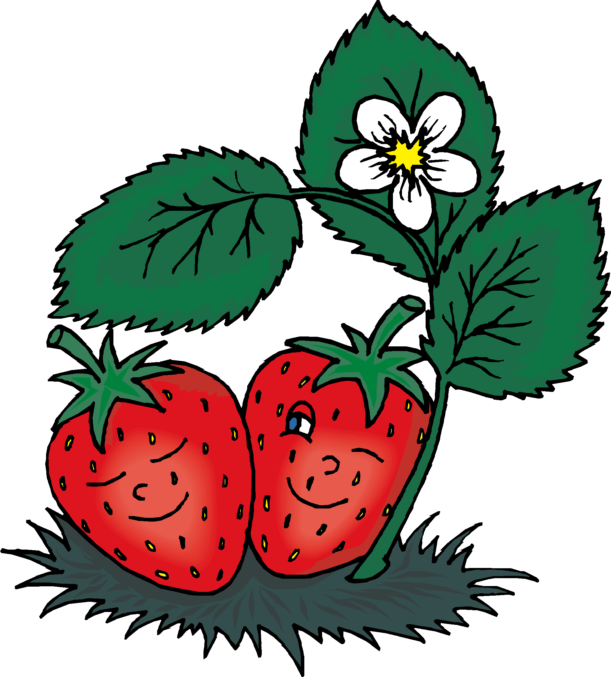 Strawberries clipart happy. Free strawberry cliparts download