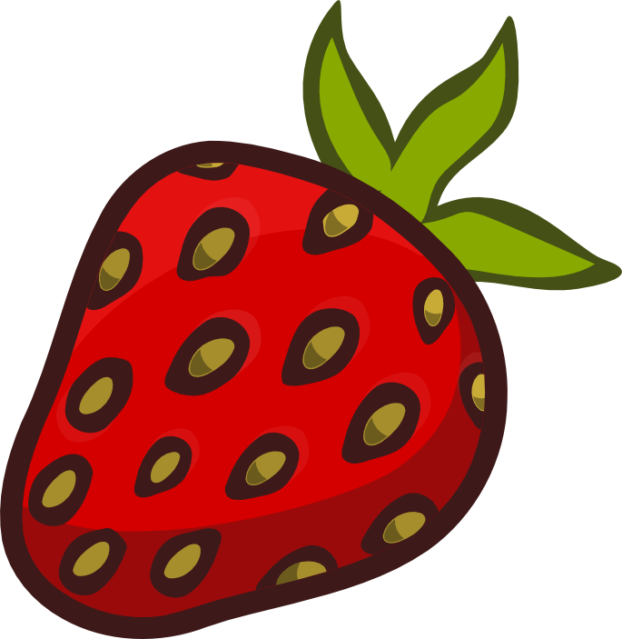 strawberries clipart line art