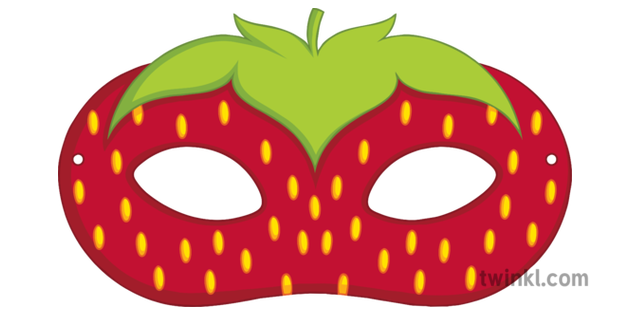 strawberries clipart mask