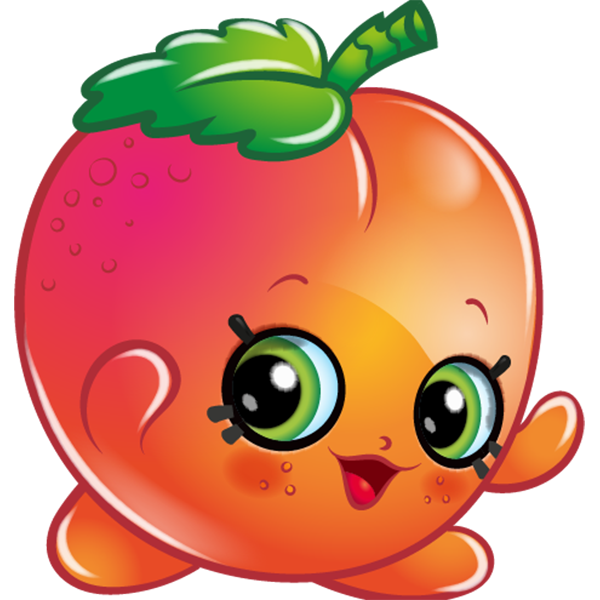 Character april apricot. Strawberries clipart shopkins