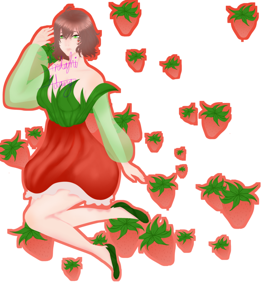 strawberries clipart strawberry girl