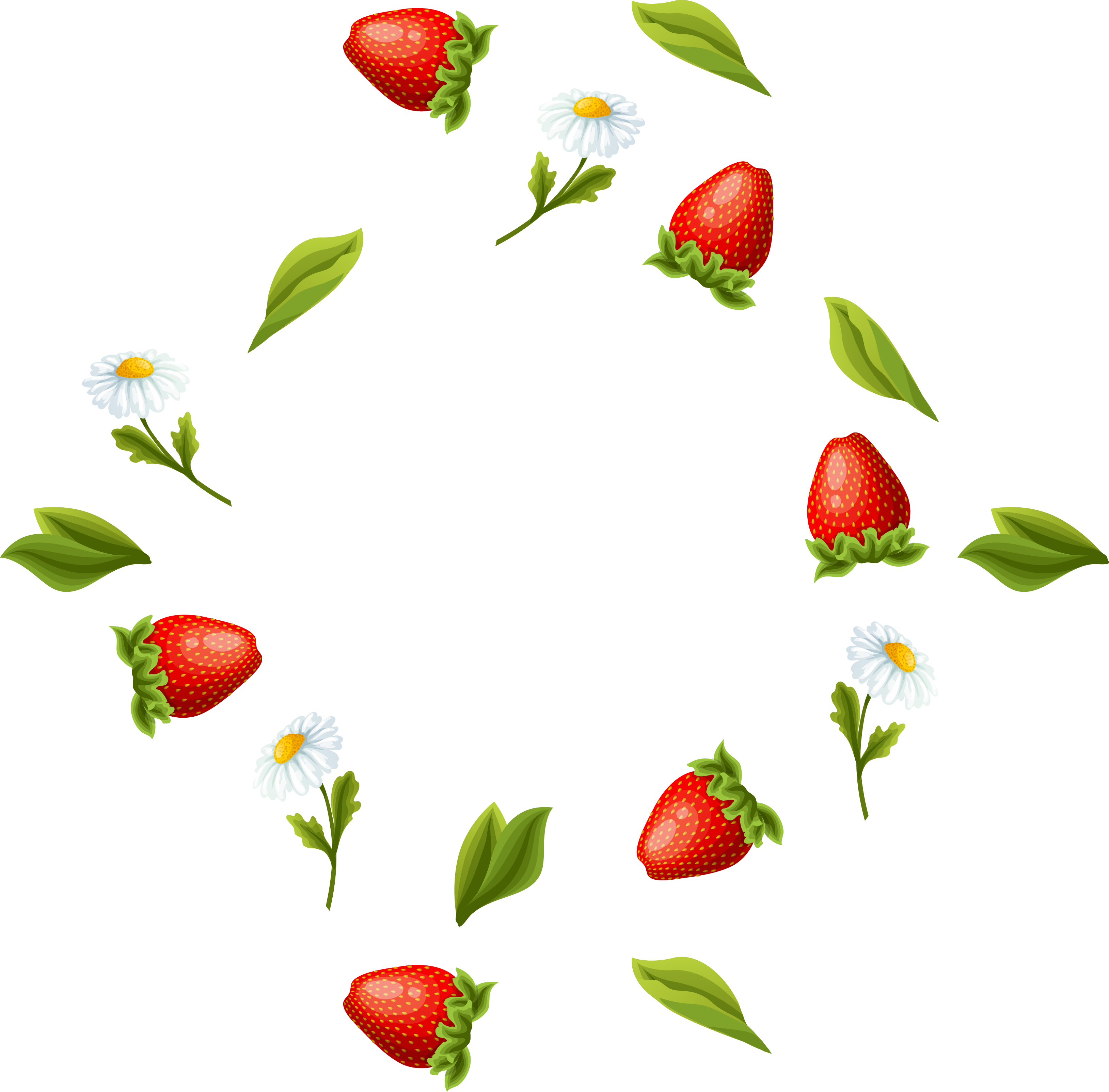 strawberries clipart strawberry leave