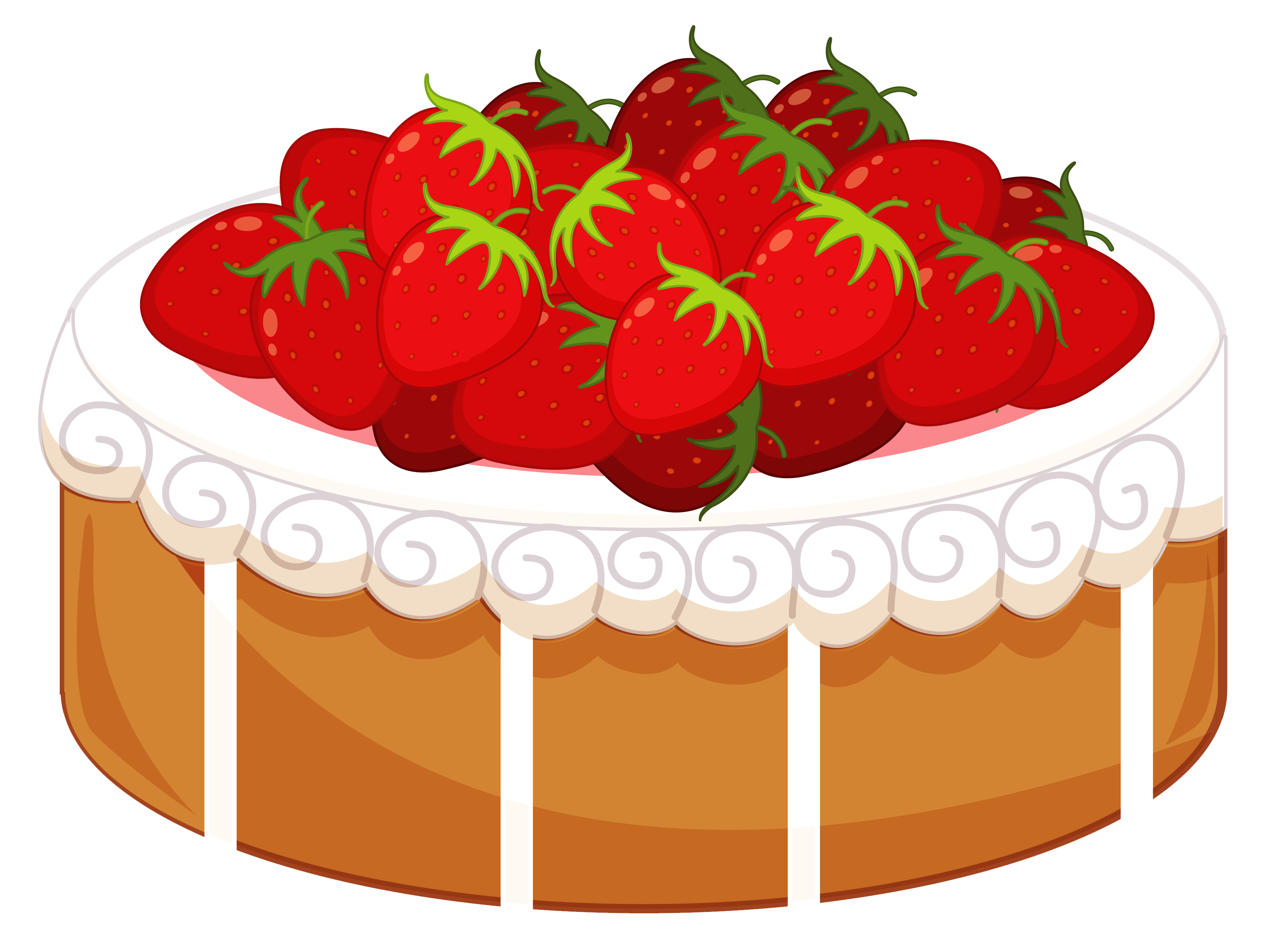 Strawberries clipart strawberry shortcake. Cake birthday icing clip