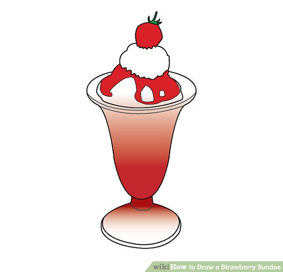 sundae clipart strawberry sundae