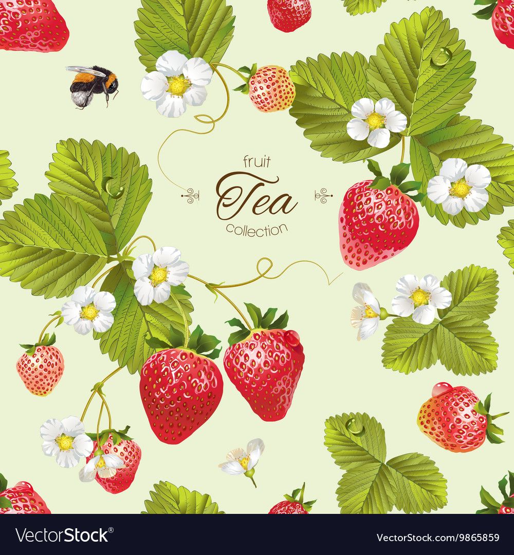 Strawberries clipart strawberry tea. Pin by estelle hamman